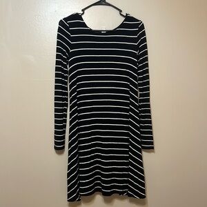 Old navy, long sleeve striped dress